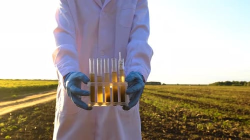 Field Soil Samples for Analysis Selective Focus