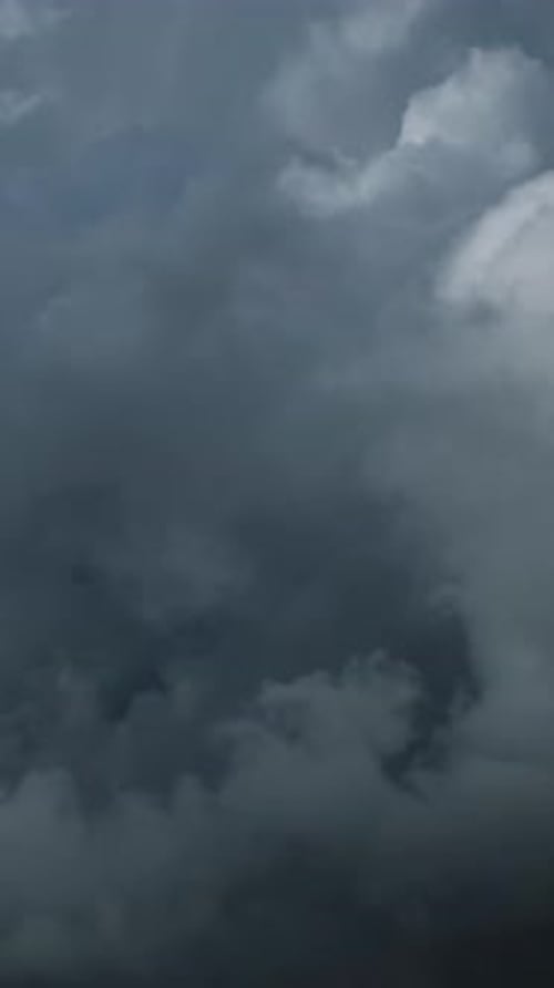 Dark storm clouds moving