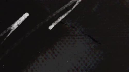 Retro Grunge Glitch Effect and Film Damage Transition