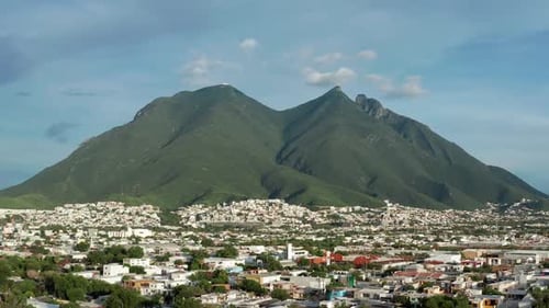 Majestic View of Cerro de la Silla Overlooking Monterrey City