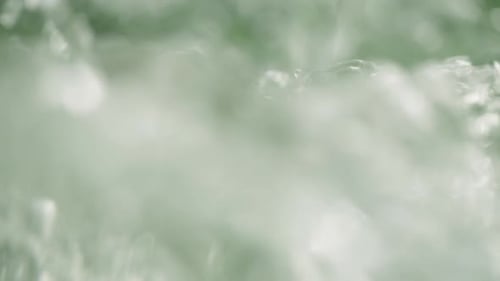 A Mountain River with Crystal Clear Water