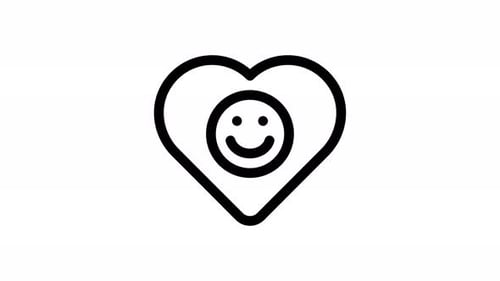 friendship line icon animation