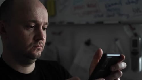 Creative Journaling: Man Working from Home Office