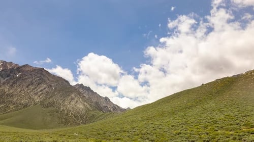 Time Lapse of the clouds moving above the Sierra Nevada Mountains