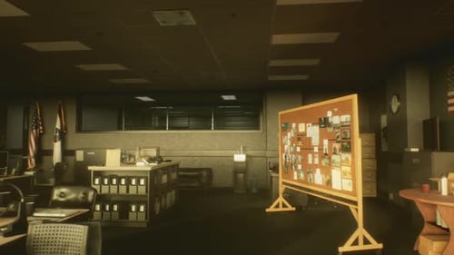 3D Leere Polizeistation
