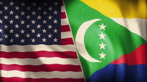Usa And Comoros Background Loop