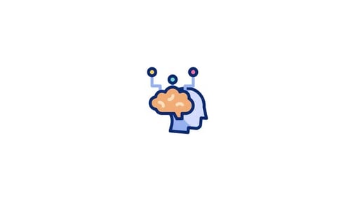 Animated Brain Connecting Ideas Icon