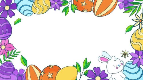 White Easter Egg Celebration Background