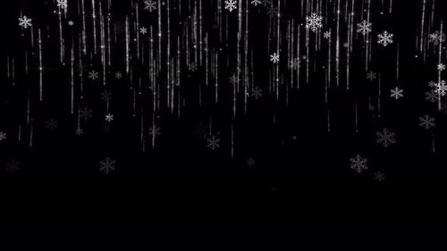 Sparkling Snowflakes and Glittering Trails Winter Background