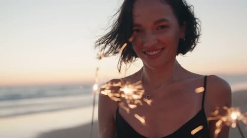 Beach Party Sparklers Fun