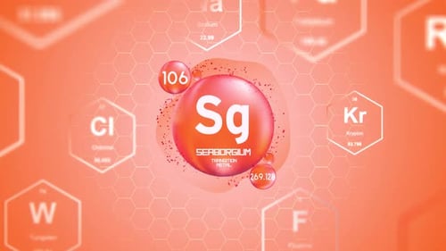 Seaborgium Periodic Element Cell
