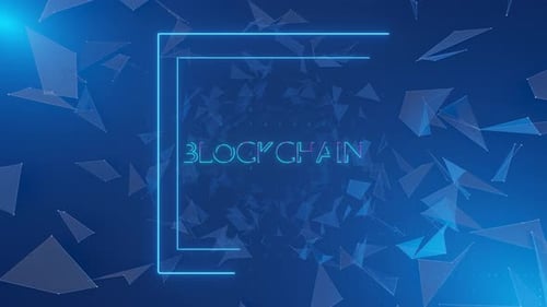 Blockchain technology concept.