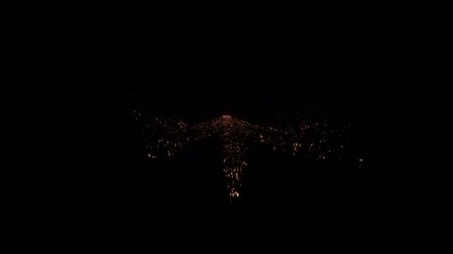 Golden Sparkle Particles Exploding Animated Effect