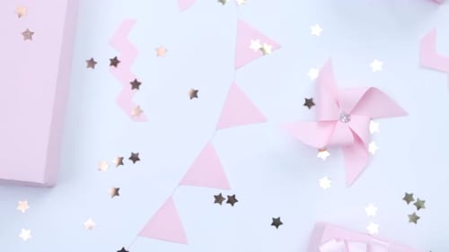 Pink Decorations for Baby Shower or Birthday Party