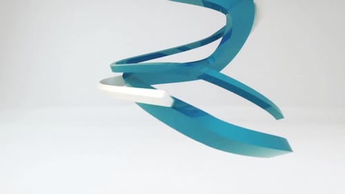 Dynamic 3D Ribbons Reveal Animation