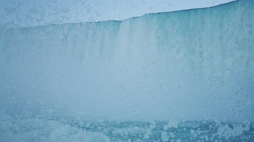The falling water of Niagara Falls