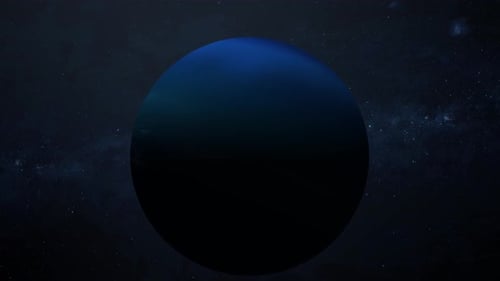 Futuristic Rotating Planet Logo Reveal