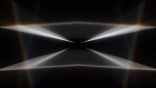 Abstract Light Beams Chromatic Aberration Loop