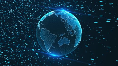 Global Network Connection Big Data Social Network Global Computer Networks Internet Technology