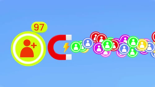 3d animated increasing followers, 3d animated social media follower counter.