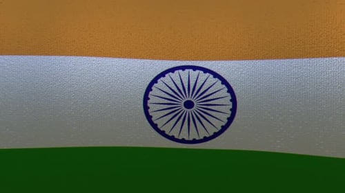 Realistic Waving Indian Flag Loopable Animation
