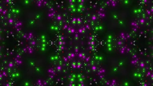 Dynamic Abstract Neon Kaleidoscope Loop Background