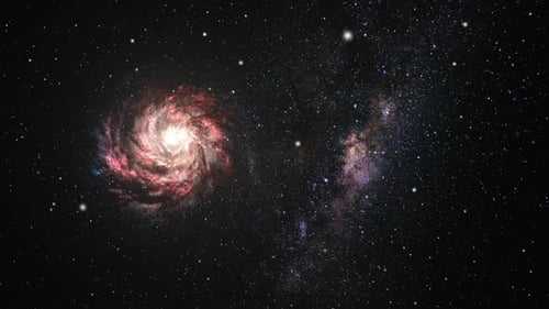 the milky way galaxy in a space full of stars