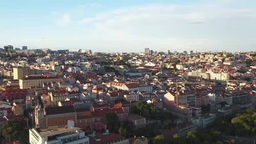 Aerial View of a Bustling City Landscape