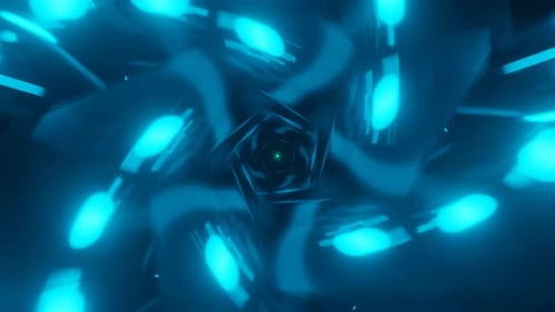 VJ Loop mit mehrfarbigen psychedelischen Mustern