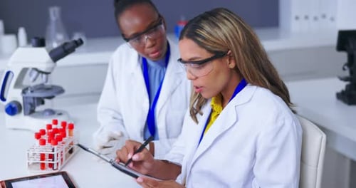 Scientists Work Together in the Lab