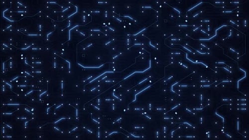 Circuit Board with moving electrons