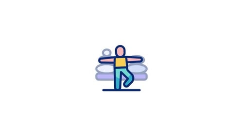 Yoga Pose Animated Icon