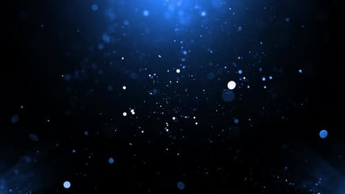 Blue Particles Background Loop