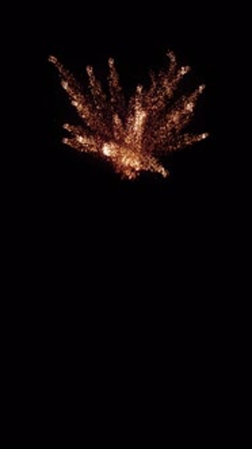 Abstract Particle Burst Reveal Transition