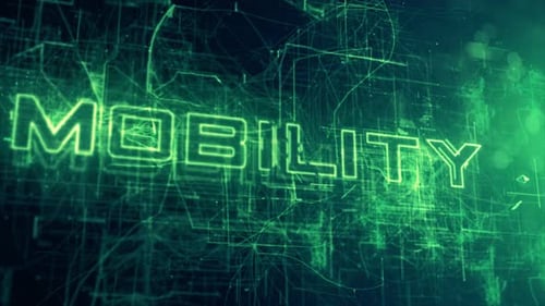 Futuristic Green Digital Network Title Reveal