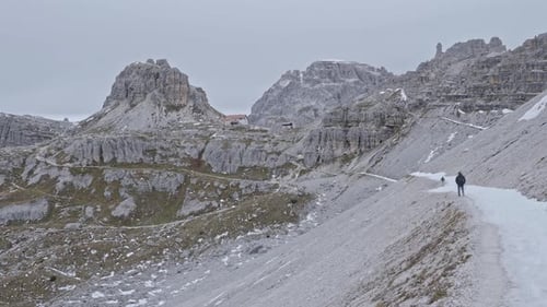 Panoramic view of the famous peaks of the Dolomites, Dolomiti Alps, South Tyrol, Italy