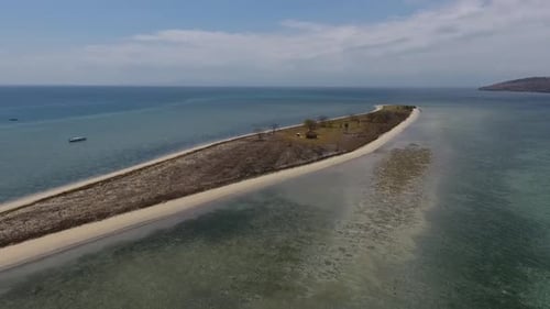 Aerial beautiful view of the island