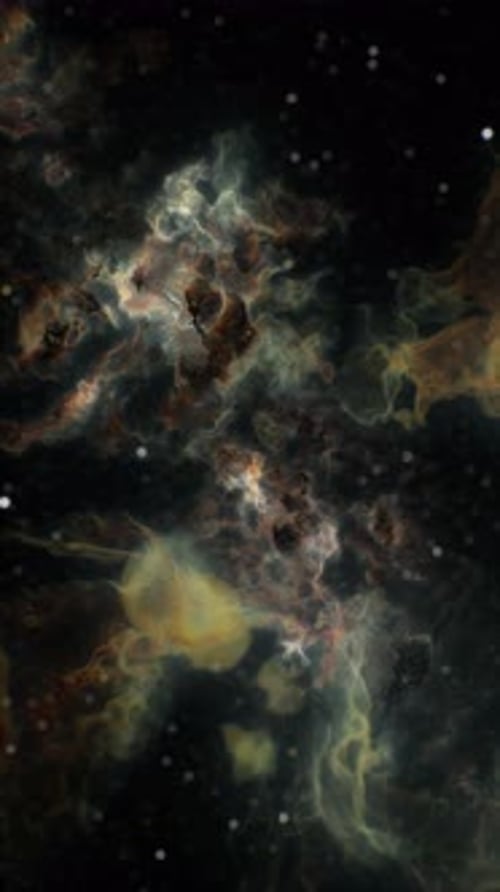 A Colorful Cosmic Landscape Showcasing the Beauty of Deep Space Formations