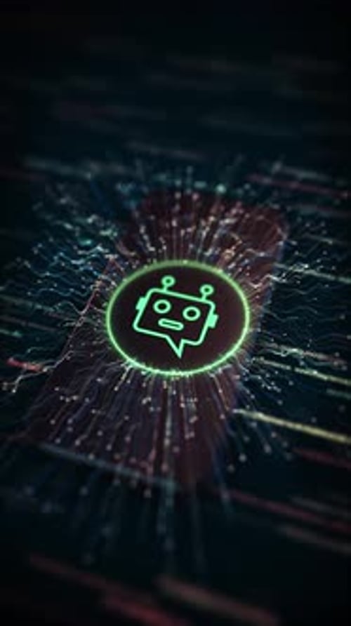 AI Chatbot with Data Flow Dynamic Data Streams Representing the Concept of AIdriven Communication