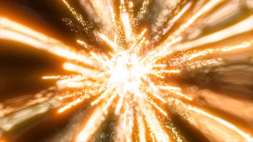 Golden Sparkle Burst Celebration Animation Background