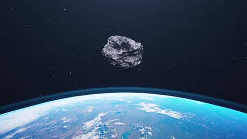 Asteroid Makes A Close Pass Near Earth In Space