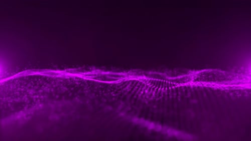 Abstract Purple Particle Wave Field Motion Background