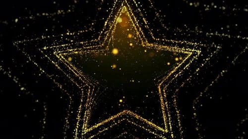 Boucle de fond en particules d'or