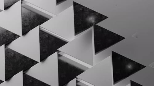 3d Animated Background of Triangle in a Loop Satisfying Video