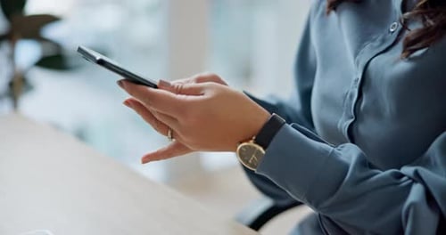 Asian, business or happy woman on a phone call talking, networking or speaking in office