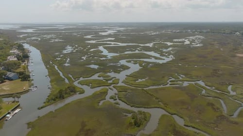 Marsh Along the coast of South Carolina Pawleys Island