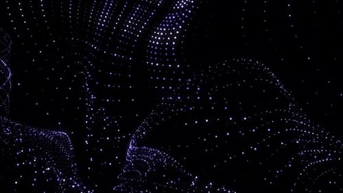 Abstract Flowing Digital Particle Wave Background