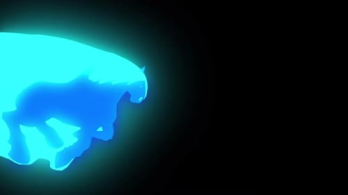 Neon Fluid Shape Reveal Transition