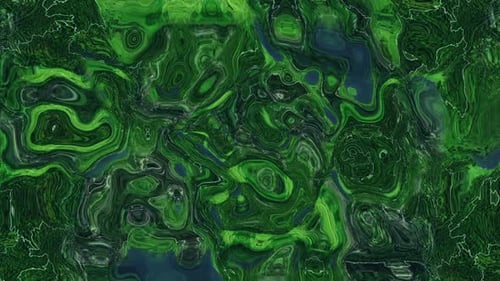 Abstract Gradient Green Background Loop