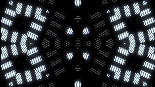 Dynamic abstract pattern unfolds with flowing lines and movement